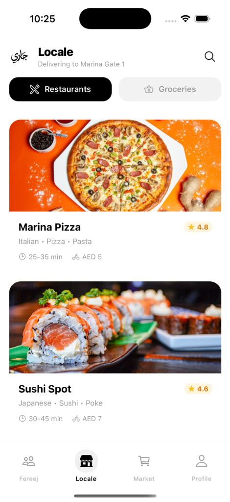 Locale - Food Delivery